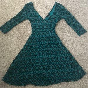 Forever 21 Tribal Open Back Dress